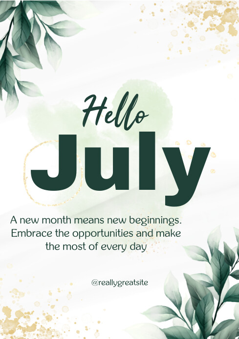 Hello July Design Hello July Template | PosterMyWall