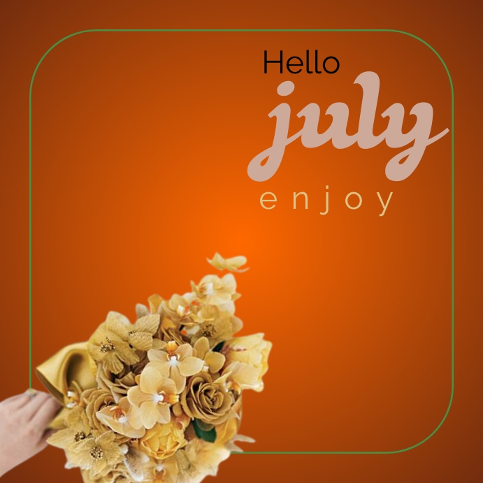 Hello July Activity Hello july-Vorlage | PosterMyWall