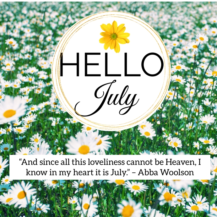 Hello July Fish Frame Hello July Template | PosterMyWall