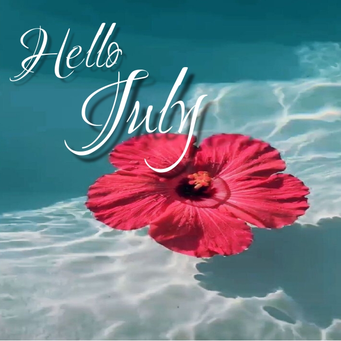 Hello July Header hello july poster Template | PosterMyWall