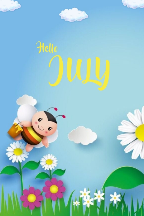 Plantilla de Hello July_Poster | PosterMyWall
