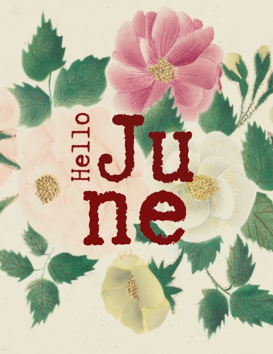 Hello June (Flyer) Pamflet (Letter AS) template