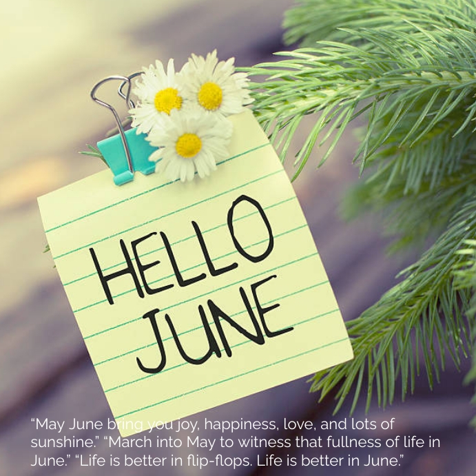 Hello Ijun hello june Templat | PosterMyWall