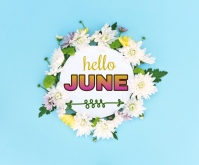 Hello June Powerpoint Template Hello june Template | PosterMyWall