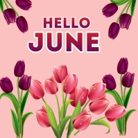 Welcome june instagram post Template | PosterMyWall