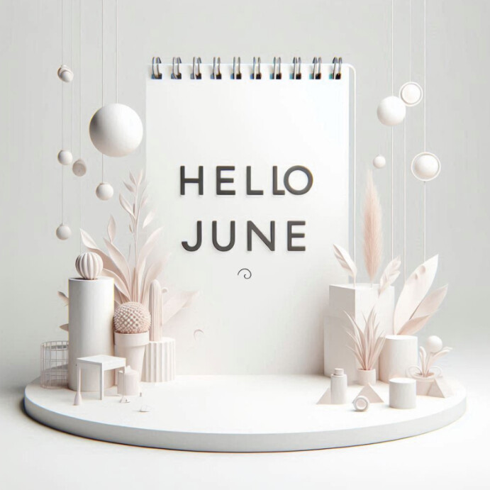 Hello June Template | PosterMyWall