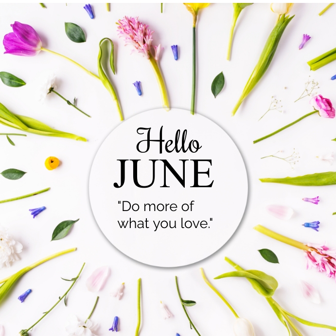 Hello june Template PosterMyWall Hello june Template PosterMyWall