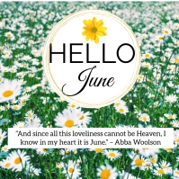 Hello June Template | PosterMyWall