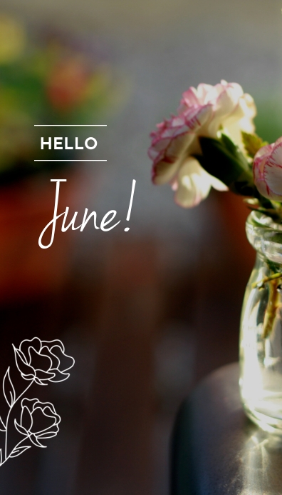 Hello June Template | PosterMyWall