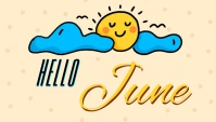 Hello June Blog Header template