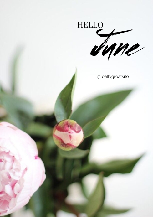 Hello June Header Hello June Template | PosterMyWall
