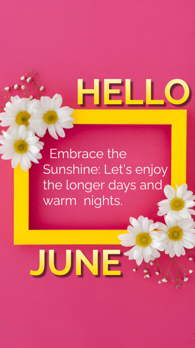 Hello june Tampilan Digital (9:16) template
