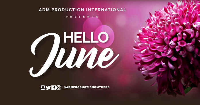 Hello June Header hello june Template | PosterMyWall