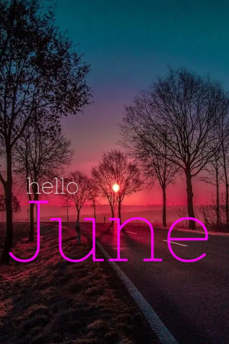 Hello June Header Hello June Template | PosterMyWall