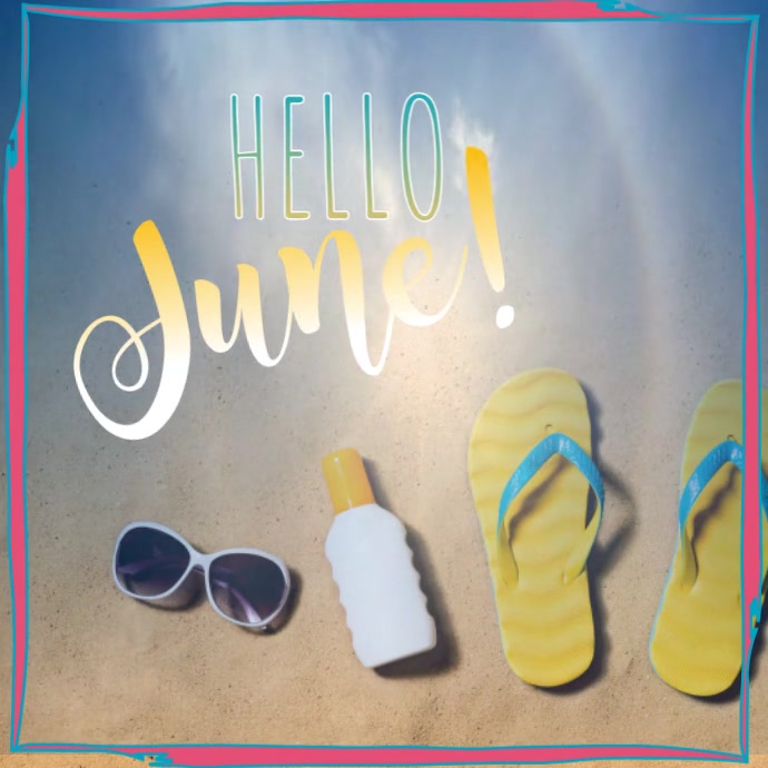Hello June Template | PosterMyWall