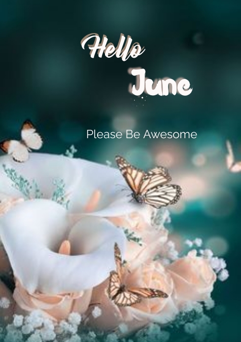 Hello june Template | PosterMyWall