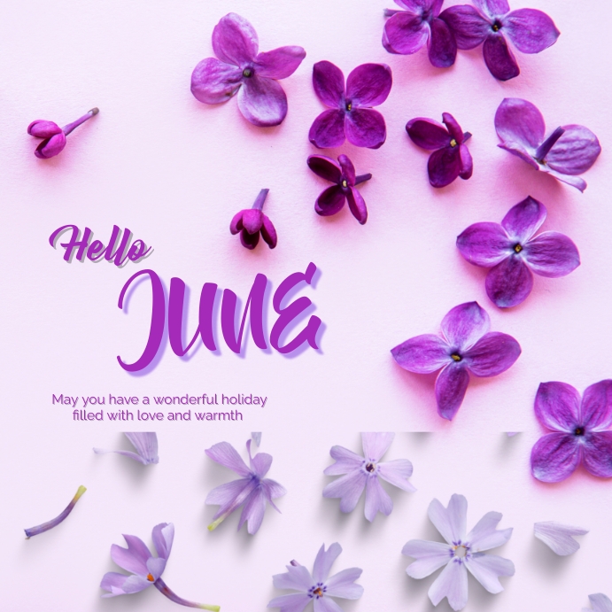 Plantilla de HELLO JUNE | PosterMyWall