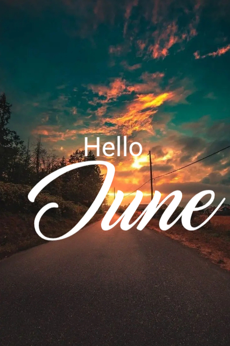 Hello June Template | PosterMyWall