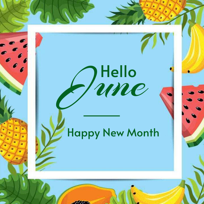 Modèle Hello June Instagram Post 2024 | PosterMyWall