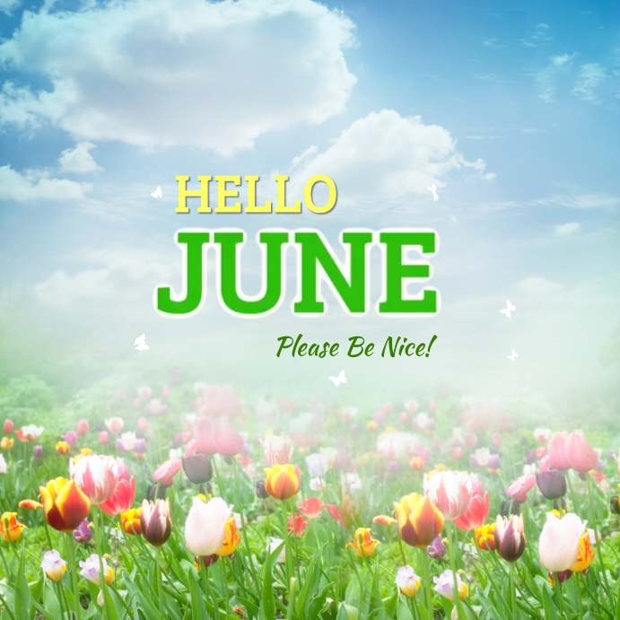 Plantilla de Hello June Instagram Post | PosterMyWall