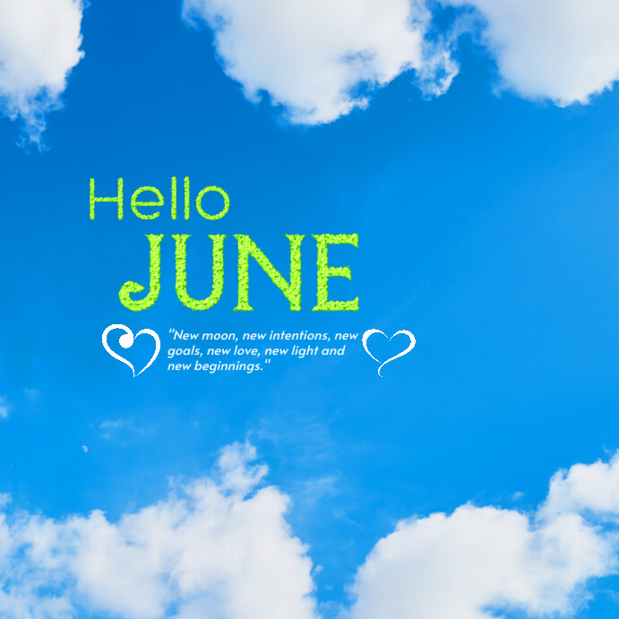 Modèle Hello June Instagram Post | PosterMyWall