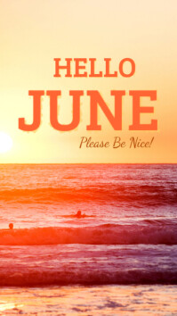 Hello June Instagram Story Template | PosterMyWall