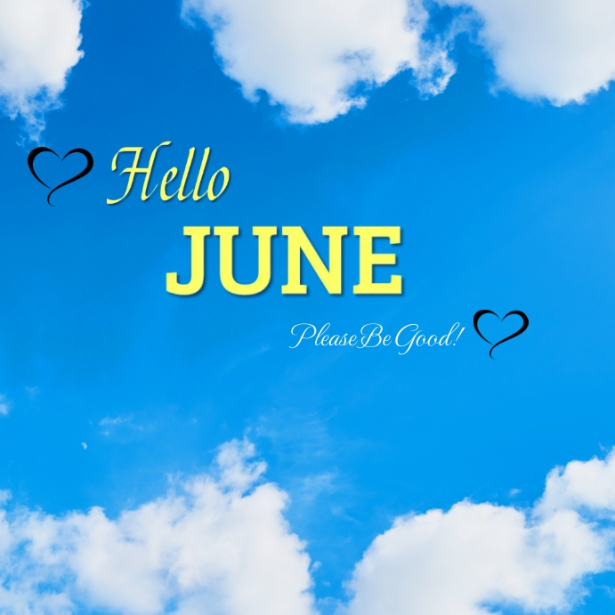 Hello June Instagram Post Template | PosterMyWall