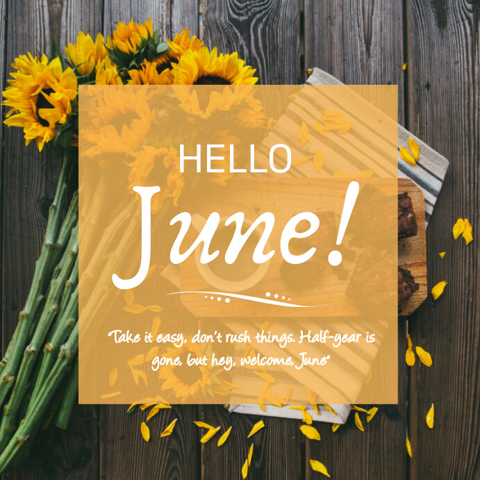 Plantilla de Hello June Instagram Post | PosterMyWall