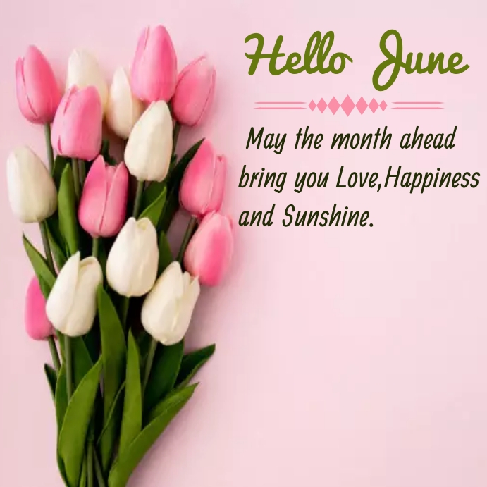 Hello June Instagram post Template | PosterMyWall