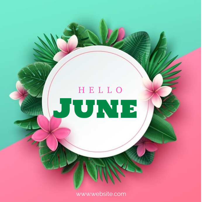 Plantilla de Hello June Instagram Post | PosterMyWall