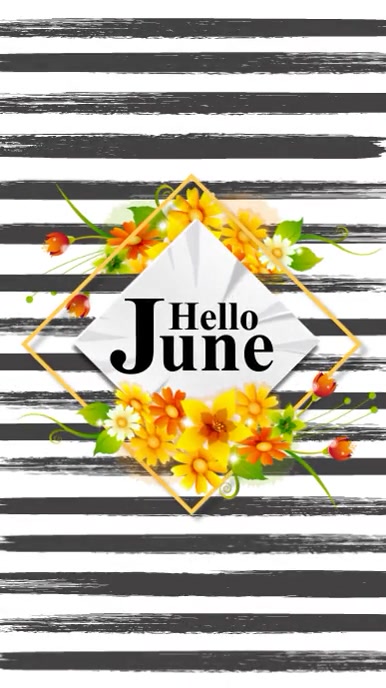 Plantilla de Hello June Post | PosterMyWall