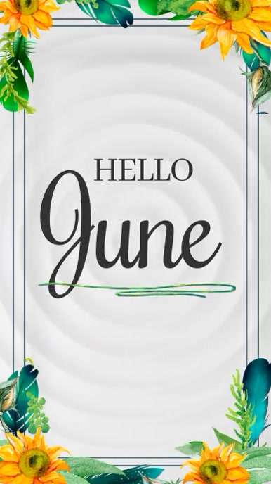 Plantilla de Hello June Post | PosterMyWall