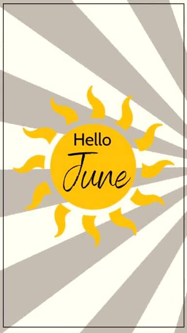 Plantilla de Hello June Post | PosterMyWall