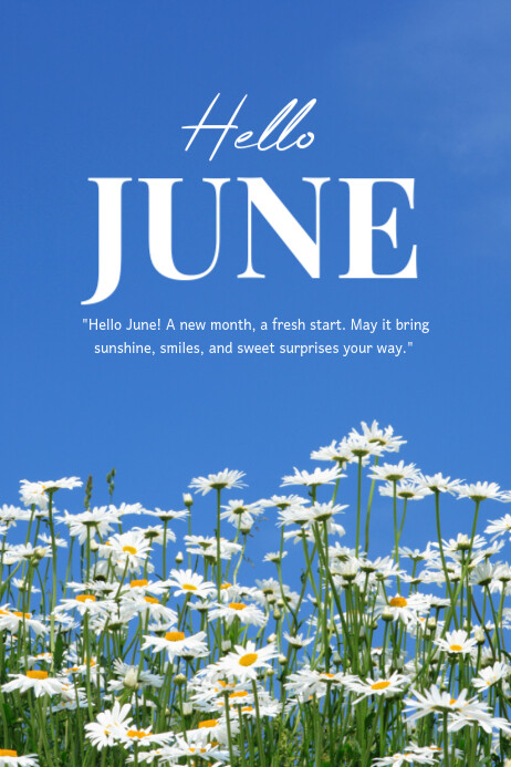 Copy of Hello june poster 2025 | PosterMyWall
