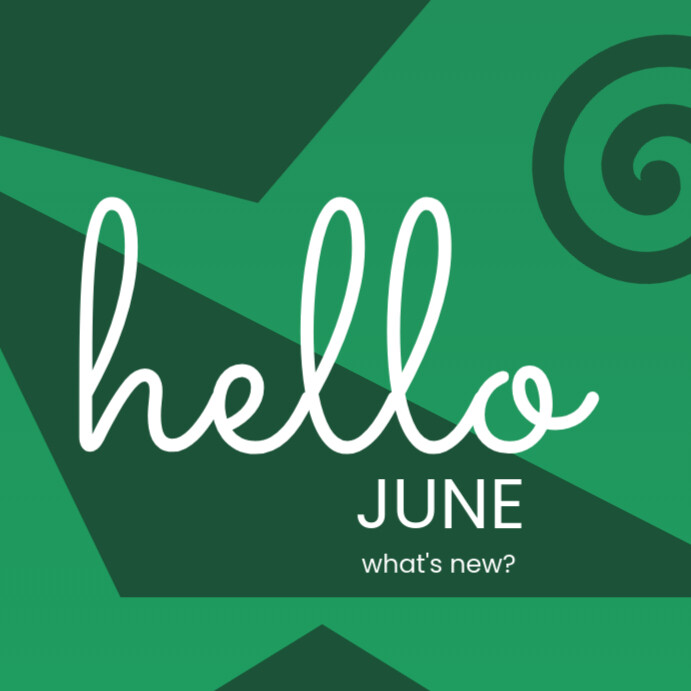 Hello June Template | PosterMyWall