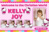 Hello Kitty Birthday Design template