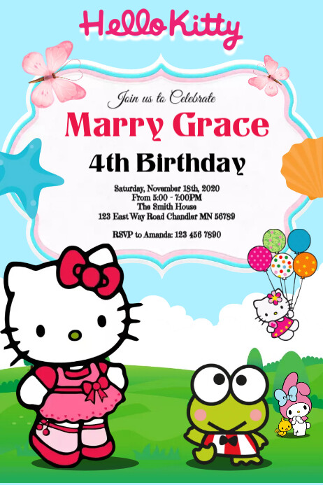 Hello Kitty Birthday Cards To Print Hello Kitty Birthday Cards To Print