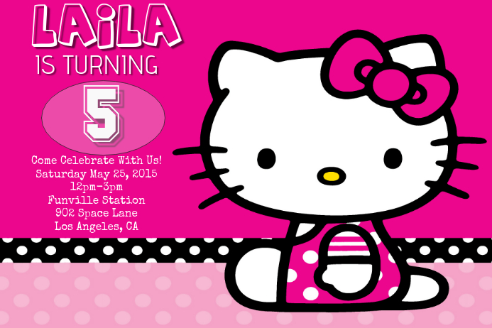 Hello Kitty Birthday Template Postermywall