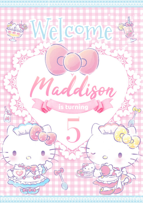 Hello Kitty A4 template
