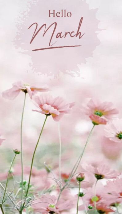 Hello March! 名片 template
