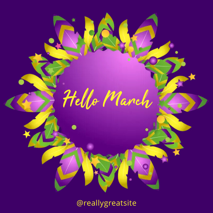 Copy of Hello March! | PosterMyWall