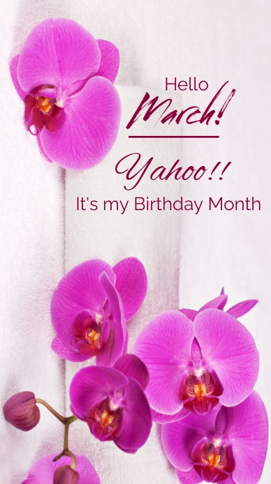 hello march, welcome march, march 2023 เรื่องราวบน Instagram template