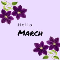March Card Template PosterMyWall