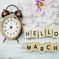 Hello March Sign Off hello march Template | PosterMyWall
