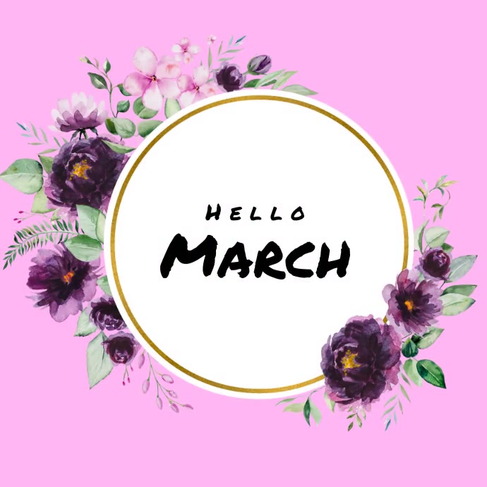 Hello March Template | PosterMyWall