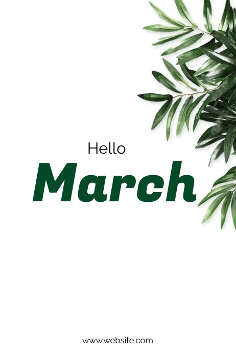 Hello march Template | PosterMyWall