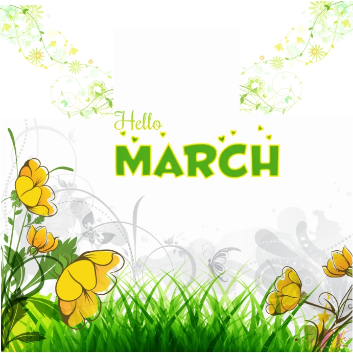 Hello March Template | PosterMyWall