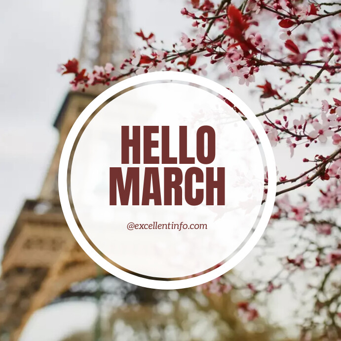 hello march Template | PosterMyWall