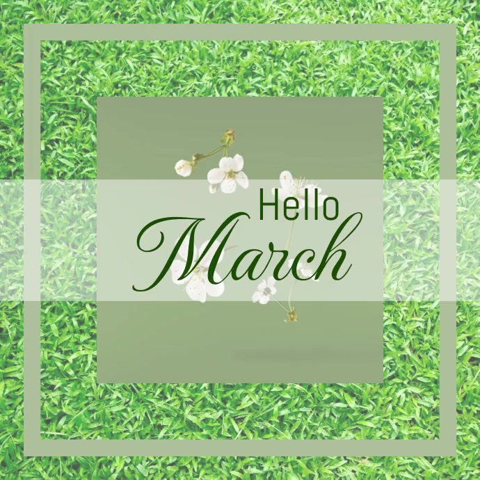 Luck Hello March Hello March Instagram Post Templat | PosterMyWall