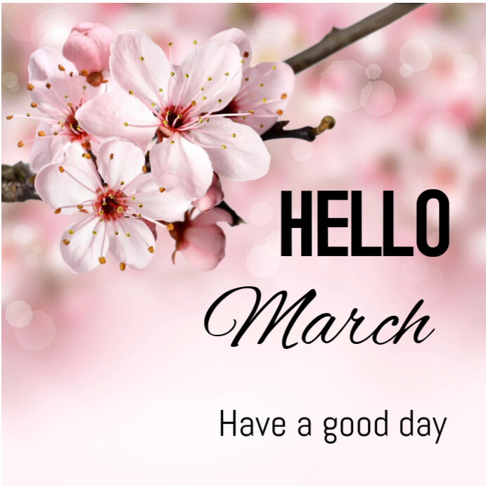 Hello March Instagram post Template | PosterMyWall